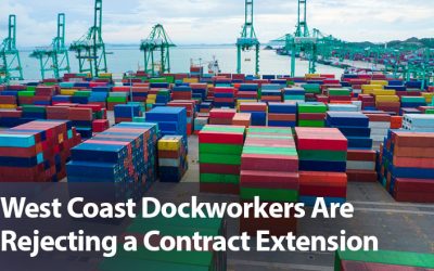 West Coast Dockworkers Are  Rejecting a Contract Extension