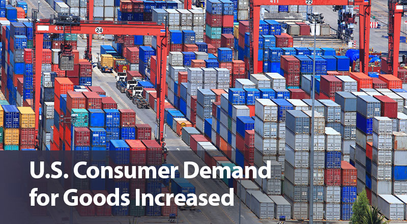 U.S. Consumer Demand for Goods Increased
