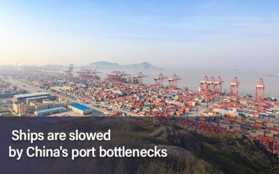 Ships are slowed by China’s port bottlenecks