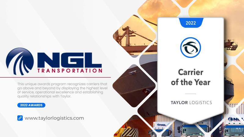 2022 CARRIER OF THE YEAR – NGL TRANSPORTATION